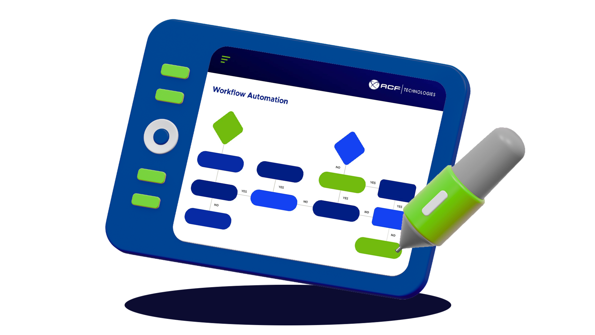 Healthcare page workflow tablet